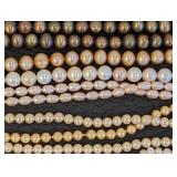 Collection of 20 Cultured Pearl Strands - Mixed Shapes and Colors