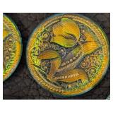 Set of 10 Czech Glass Buttons with Floral and Holiday Designs