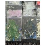 Collection of 30 Packs Flower and Leaf Shaped Beads Assorted Colors and Styles