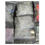 Collection of 30 Packs Flower and Leaf Shaped Beads Assorted Colors and Styles