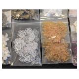 Collection of 30 Packs Flower and Leaf Shaped Beads Assorted Colors and Styles
