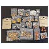 Assorted Jewelry Making Clasps, Pin Converters, Earrings and Bead Caps Collection