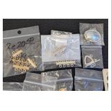 Assorted Jewelry Making Clasps, Pin Converters, Earrings and Bead Caps Collection