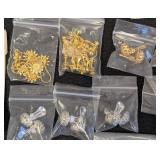 Assorted Jewelry Making Clasps, Pin Converters, Earrings and Bead Caps Collection