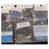 Collection of 50+ Packs Czech and Swarovski 3mm & 4mm Faceted Beads