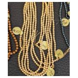 Collection of 23 Cultured Pearl Strands in Various Colors