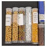 Collection of 50+ Toho and Miyuki Bead Tubes Assorted Colors