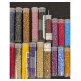 Collection of 50+ Toho and Miyuki Bead Tubes Assorted Colors