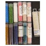 Collection of 50+ Toho and Miyuki Bead Tubes Assorted Colors