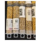 Collection of 30+ Gold Tone Seed Bead Tubes