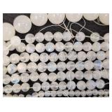 Assortment of White Stone Bead Strands