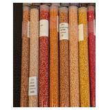 Collection of 30+ Colorful Seed Bead Tubes