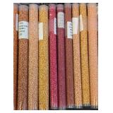 Collection of 30+ Colorful Seed Bead Tubes