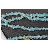 Collection of 8 Stone Chip Bead Strands Assorted Gemstones 36 Inches Each