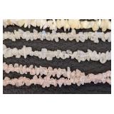 Collection of 8 Stone Chip Bead Strands Assorted Gemstones 36 Inches Each