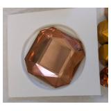 Collection of Swarovski Crystal Embellishments, Amber Tones