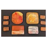 Set of 10 Assorted Polished Stone Beads up to 2 Inches