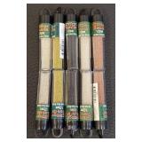 Set of 10 Tubes 1/2mm No Hole Glitter Beads Assorted Colors