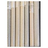Set of 28 Silver and White Seed Bead Tubes