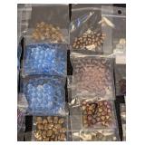 Lot of 40 Packs Assorted Craft Beads in Various Colors and Shapes