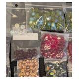 Lot of 40 Packs Assorted Craft Beads in Various Colors and Shapes