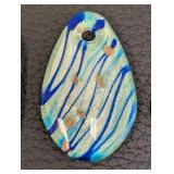 Set of 3 Dichroic Glass Pendants, Assorted Designs