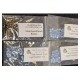 Set of 17 Packs The Old Bicycle Shop Faceted Beads Assorted Colors