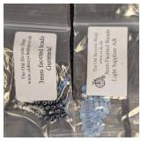 Set of 17 Packs The Old Bicycle Shop Faceted Beads Assorted Colors