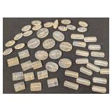 Collection of Drilled Stone Beads in Mixed Shapes