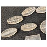 Collection of Drilled Stone Beads in Mixed Shapes