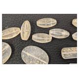 Collection of Drilled Stone Beads in Mixed Shapes