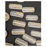 Collection of Drilled Stone Beads in Mixed Shapes