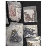 Lot of 30 Fire Mountain Pearl Bead Packs, Assorted Colors and Sizes