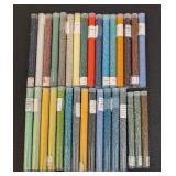 Collection of 30 Glass Seed Bead Tubes Assorted Colors