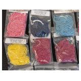 Lot of 30 Christie Marie Glass Bead Strand Packs Assorted Colors
