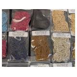 Lot of 30 Christie Marie Glass Bead Strand Packs Assorted Colors
