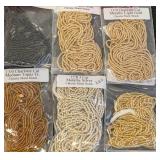 Lot of 30 Christie Marie Glass Bead Strand Packs Assorted Colors
