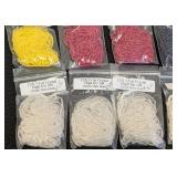 Lot of 30 Christie Marie Glass Bead Strand Packs Assorted Colors