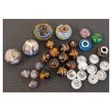 Assorted Art Glass Bead Collection