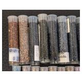 Collection of 70 Tubes Assorted Seed Beads