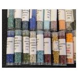 Collection of 70 Tubes Assorted Seed Beads