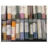 Collection of 70 Tubes Assorted Seed Beads