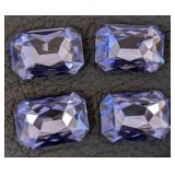 Collection of 12 Swarovski Crystal Embellishments Assorted Shapes and Colors