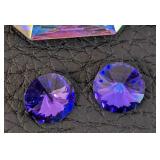 Collection of 12 Swarovski Crystal Embellishments Assorted Shapes and Colors