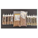 Set of 12 Fire Mountain Gold Plated Seed Bead Packs