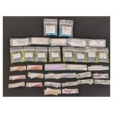 Collection of 30+ Packs Swarovski Crystal Beads Assorted Colors and Sizes