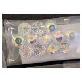 Collection of 30+ Packs Swarovski Crystal Beads Assorted Colors and Sizes