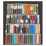 Collection of 65 Tubes of Assorted Seed Beads