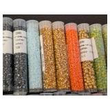 Collection of 65 Tubes of Assorted Seed Beads