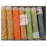Collection of 65 Tubes of Assorted Seed Beads